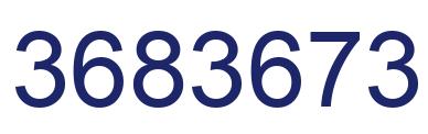 Number 3683673 blue image