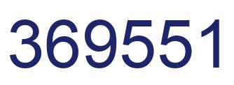Number 369551 blue image