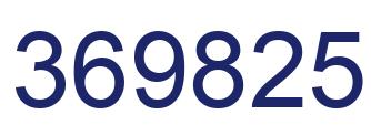 Número 369825 imagen azul