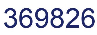 Número 369826 imagen azul