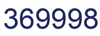 Number 369998 blue image