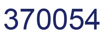 Number 370054 blue image