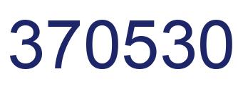 Number 370530 blue image