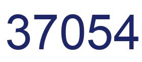 Number 37054 blue image
