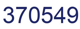 Number 370549 blue image