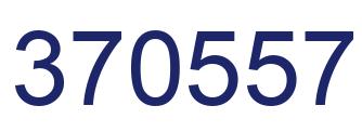 Number 370557 blue image