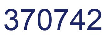 Number 370742 blue image