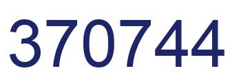 Number 370744 blue image