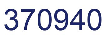 Number 370940 blue image