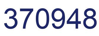 Number 370948 blue image
