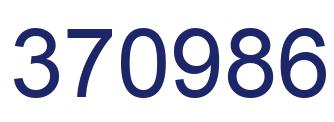 Number 370986 blue image