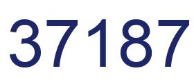 Número 37187 imagen azul