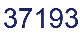 Number 37193 blue image