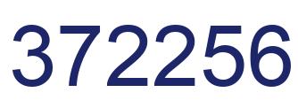 Number 372256 blue image