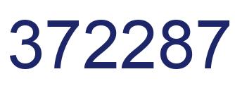 Number 372287 blue image