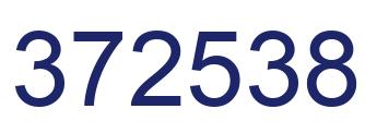 Number 372538 blue image