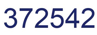 Number 372542 blue image