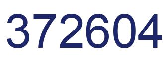 Number 372604 blue image