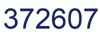 Number 372607 blue image