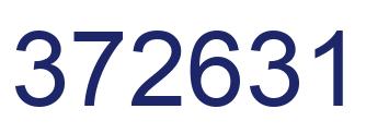 Number 372631 blue image