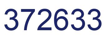 Number 372633 blue image