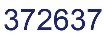 Number 372637 blue image