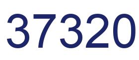 Number 37320 blue image