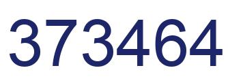 Number 373464 blue image