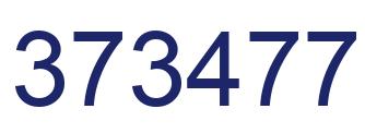 Number 373477 blue image