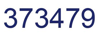 Number 373479 blue image