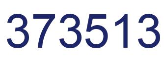 Number 373513 blue image
