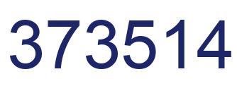 Number 373514 blue image