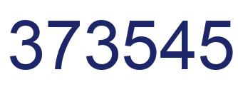 Number 373545 blue image