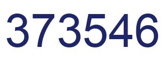 Number 373546 blue image