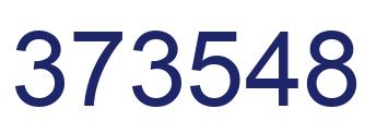 Number 373548 blue image