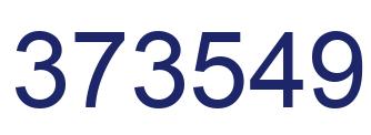 Number 373549 blue image
