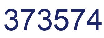 Number 373574 blue image