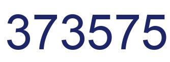Number 373575 blue image