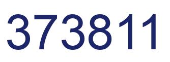 Number 373811 blue image