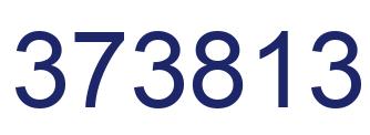 Number 373813 blue image