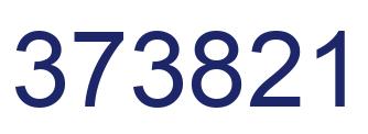 Number 373821 blue image