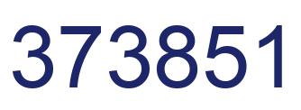 Number 373851 blue image