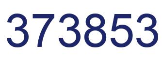Number 373853 blue image