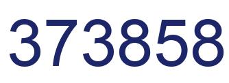 Number 373858 blue image