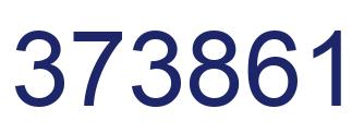 Number 373861 blue image