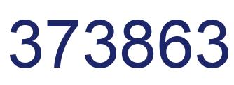 Number 373863 blue image