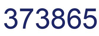 Number 373865 blue image