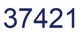 Número 37421 imagen azul