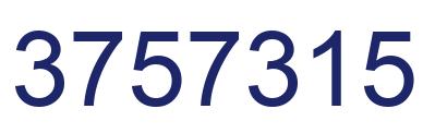 Number 3757315 blue image