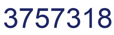 Number 3757318 blue image